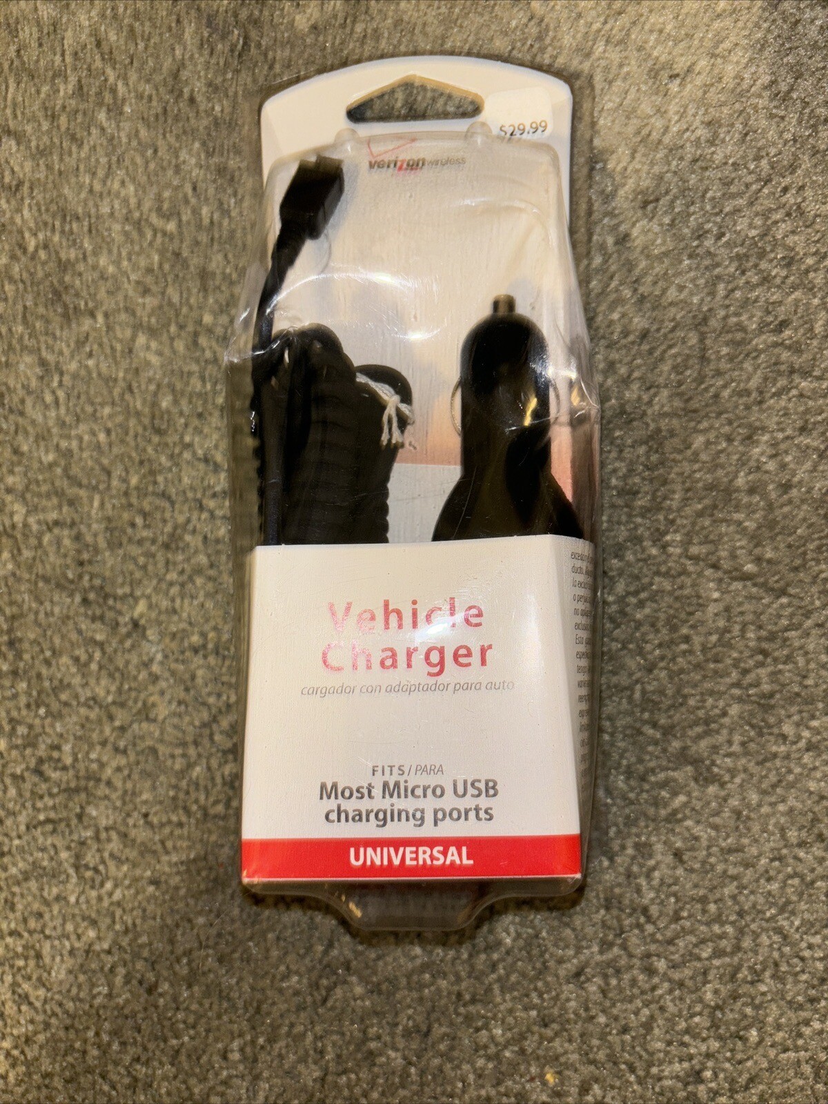 Verizon Universal USB Micro Vehicle Charger 31-0950-01-VW Brand New  