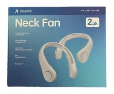 JisuLife Neck Fan Portable 2 Pack Gray
