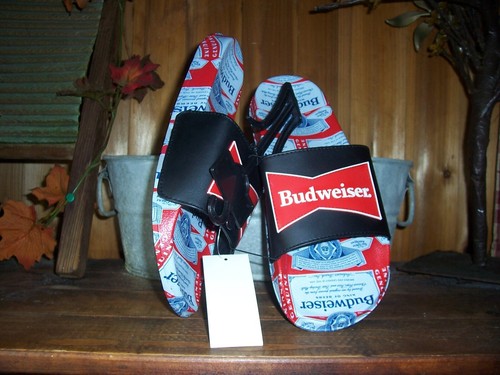 BUDWEISER MENS SANDALS SHOES SIZE 13 