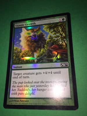 Titanic Growth FOIL 12th Twelfth Edition Mtg Magic The Gathering Card Game  Cards | eBay