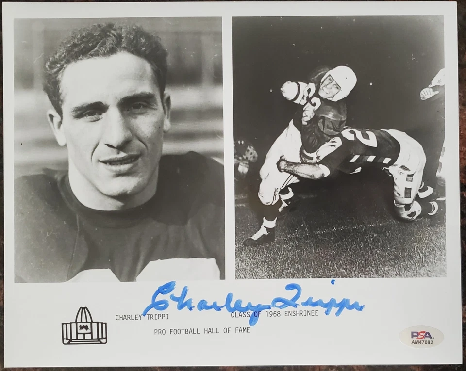 Charley Trippi PSA COA Autograph 8x10 NFL Hall Of Fame Photo Chicago Cardinals - Image 3 of 4