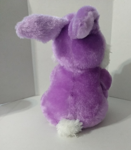 Walmart Bunny Rabbit Plush 10" Purple Stuffed Animal Toy Easter Egg Sparkle - Picture 8 of 18