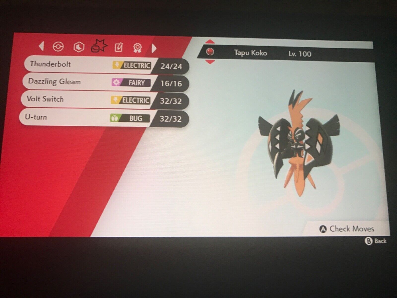 SHINY TAPU KOKO ✨ BATTLE READY / UNTOUCHED ⚡ 6IV + EV ⚡ Pokemon Sword &  Shield