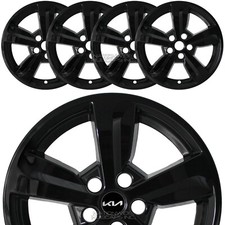 4 for Kia Sorento LX 2021-2025 Black 17" Wheel Skins Hub Caps Alloy Rim Covers