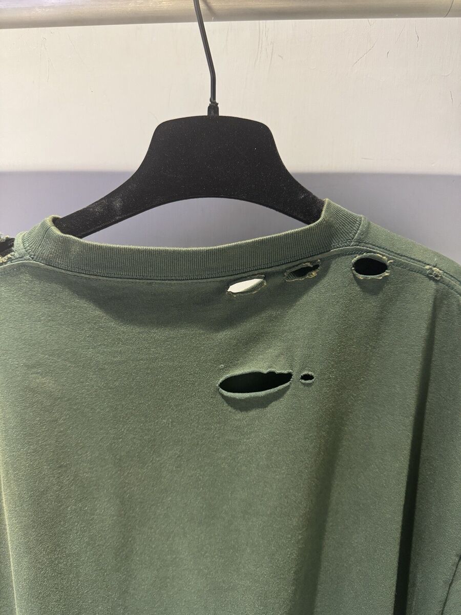 Balenciaga Destroyed Flatground T Shirt Cotton Size XS | eBay Balenciaga Destroyed Flatground T Shirt Cotton Size XS | eBay
