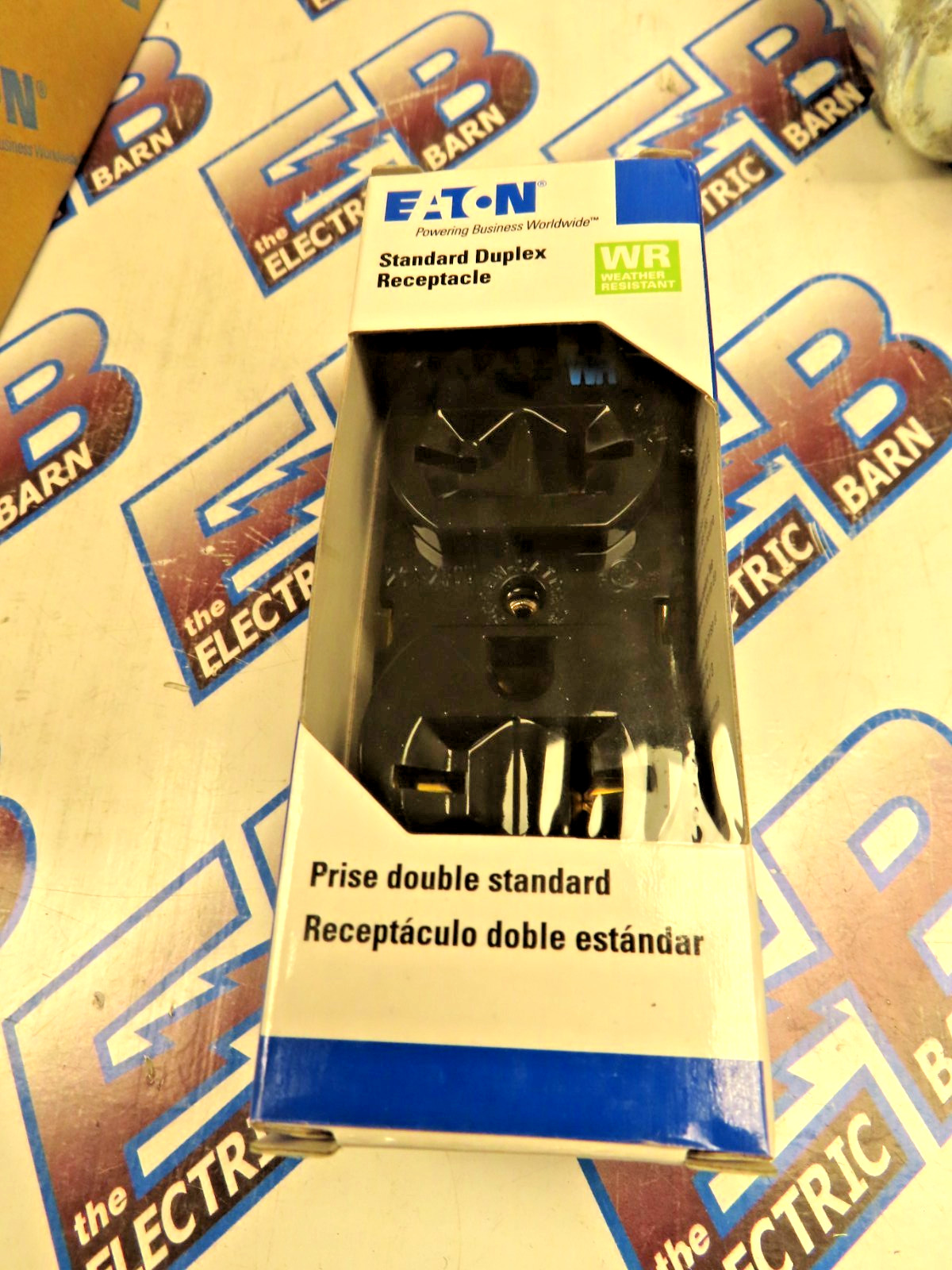 Eaton WR5462BK Duplex Receptacle 20A 250V 3W WR Black NEMA 6-20R -NEW-B