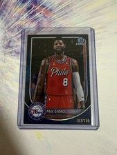 2025-26 Topps Bowman Paul George blue reptilian /150
