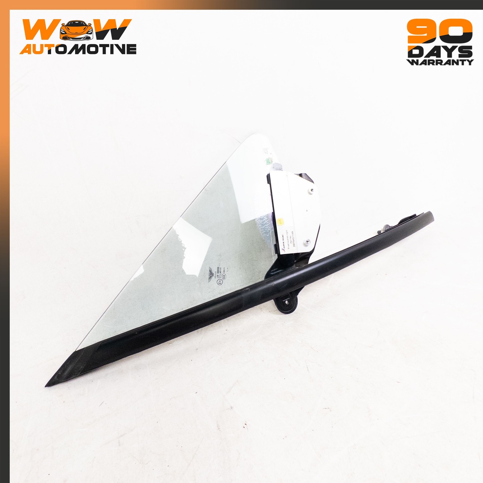 07-11 BENTLEY CONTINENTAL GTC FRONT RIGHT DOOR QUARTER VENT WINDOW GLASS OEM