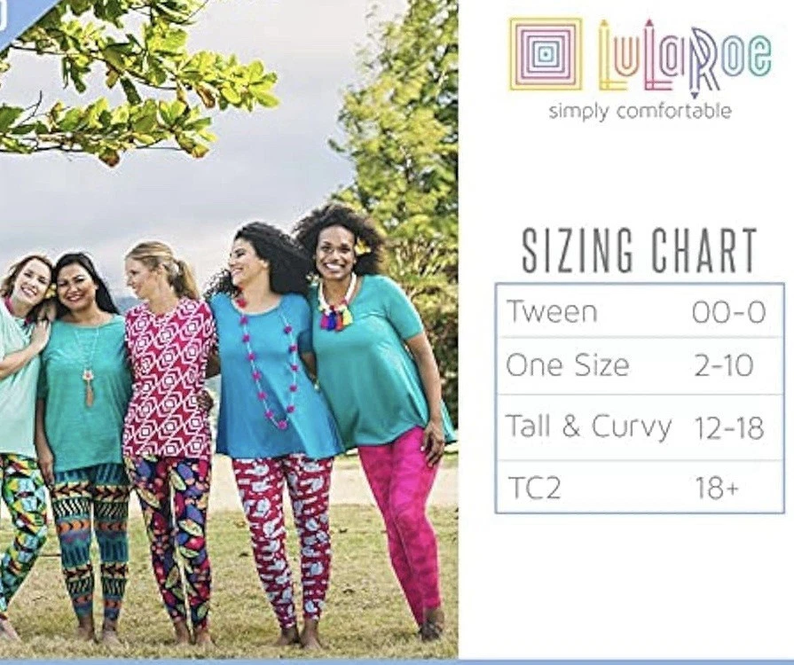 LuLaRoe Brand New Beautiful Floral TC ( Tall & Curvy ) Leggings - Image 3 of 3