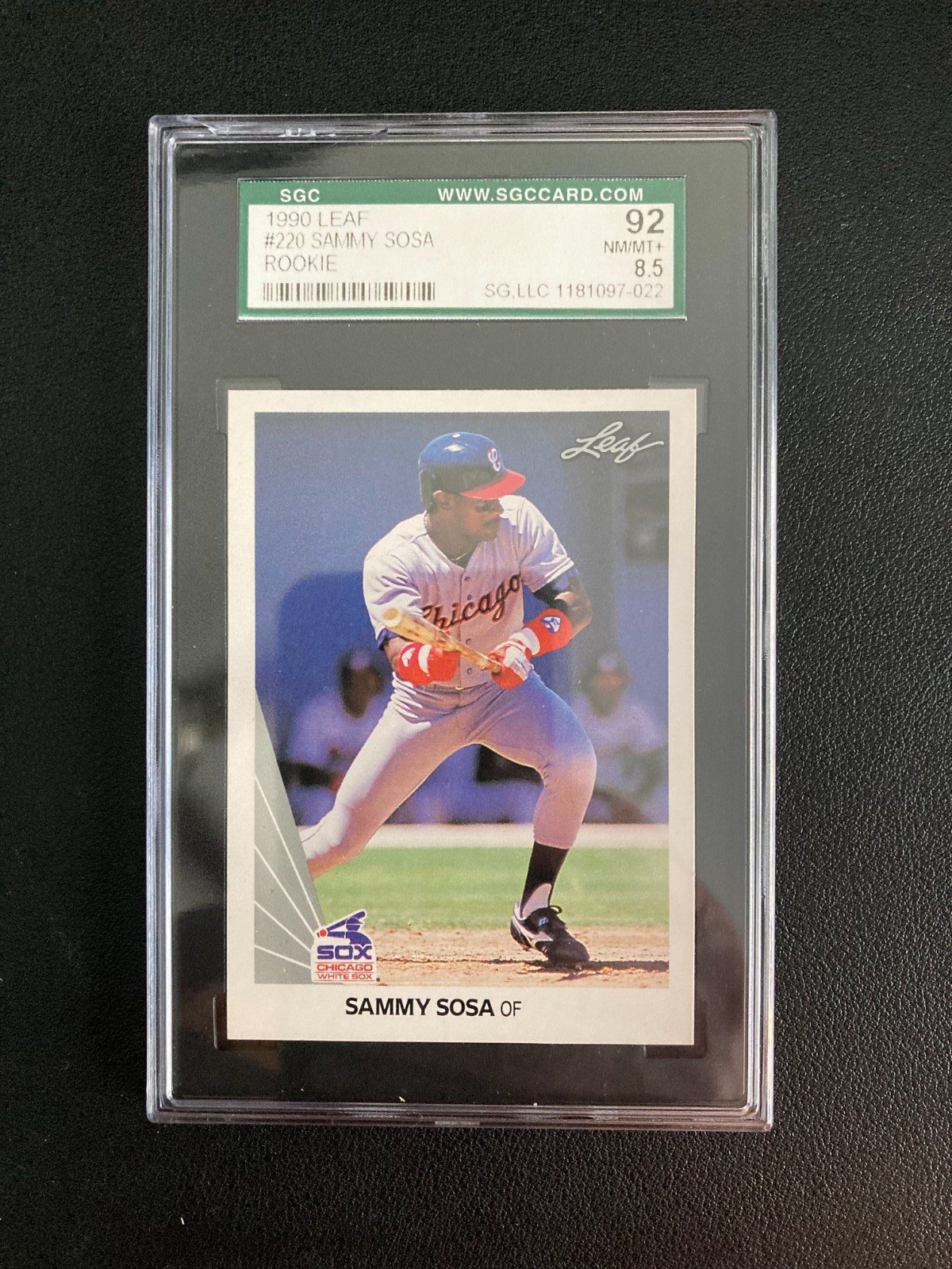 1990 Leaf Sammy Sosa Rookie Card (RC) #220