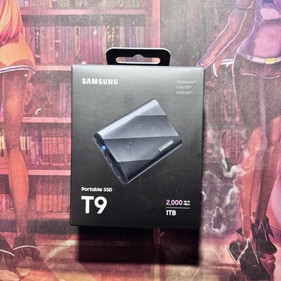 SAMSUNG T9 Portable SSD 1TB, USB 3.2 Gen 2x2 External Solid State