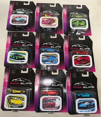 1:64 Jada Toys Pink Slips Set Of 6 & MUSTANG DARK HORSE/(2 LAMBORGHINI) LOT  