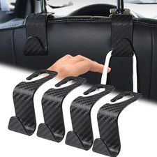 4pcs Carbon Fiber Car Seat Hook Hanger Bag Organizer Holder Clip Car Accessories 4pcs Carbon Fiber Car Seat Hook Hanger Bag Organizer Holder Clip Car Accessories