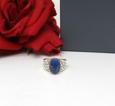 Sterling Silver Jay King Mine Finds Lapis Ring Size 11 6.58g CAT RESCUE