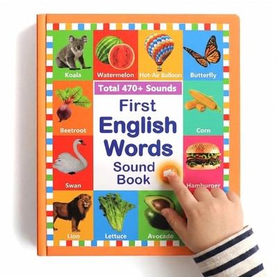 My First English Words Sound Book for Ages 3-6, Interactive Books with 470+ W...