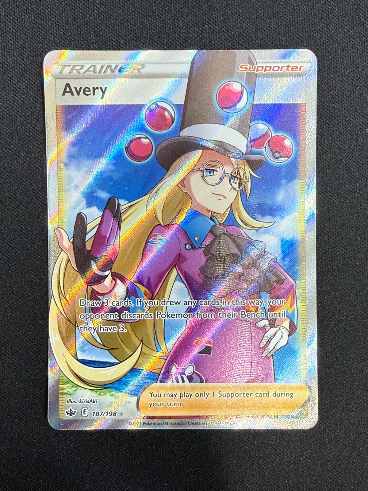 Avery - 187/198 Chilling Reign (Pokemon) NM