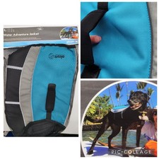 Pet Swimming Water Safety Vest Dog Life Jacket Large New Blue