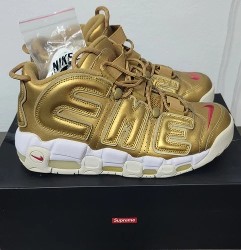 Nike Air More Uptempo Supreme Suptempo Gold - Size 10 - 902290-700