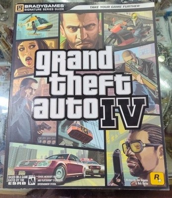 Grand Theft Auto IV 4 GTA IV Strategy Guide Brady Games Complete with Map
