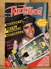Rock Hard Nr. 19 mit Poster, November/Dezember 1986, Magazin, Anthrax, Megadeth