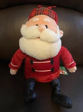 Brand New W/Tag Vintage Stuffins Large 12" Santa Plush 1999 Rudolph Christmas 