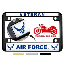 [Officially Licensed Product] - Motorcycle Metal License Plate Frame with U.S. 