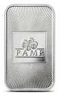 1 TROY OZ .999 FINE SILVER PAMP USA BULLION BAR BU
