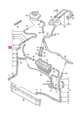 Genuine AUDI SKODA Coolant Hose With Quick Release Coupling 2Q0122101BA