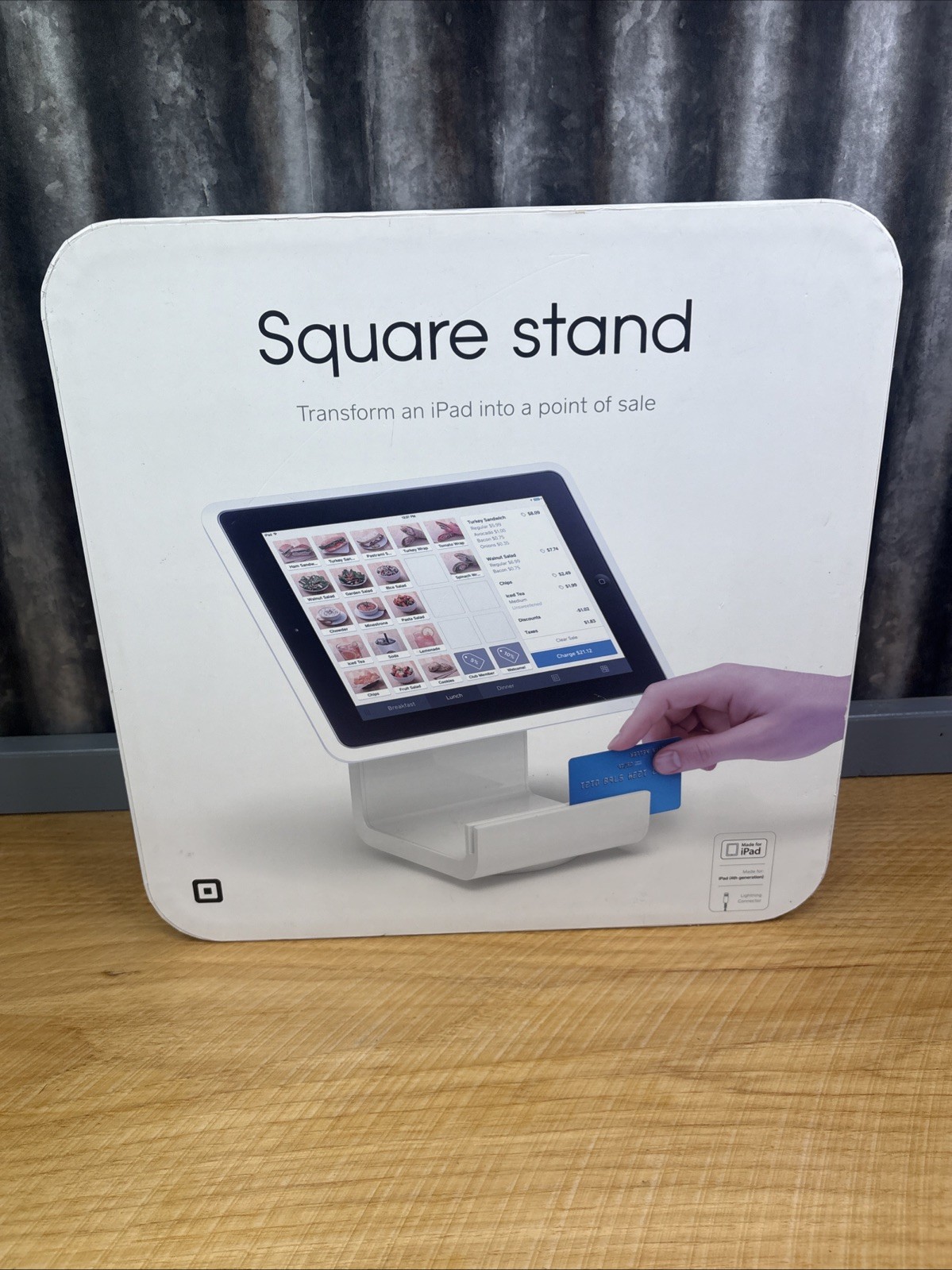 как выглядит Square Stand POS Terminal Kit S013 Bundle For IPAD 4TH GEN AIR Register Reader фото
