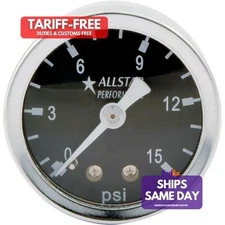 Allstar ALL80200, One 1.5In Gauge 0-15 Psi Liquid Filled Performance Racing Part