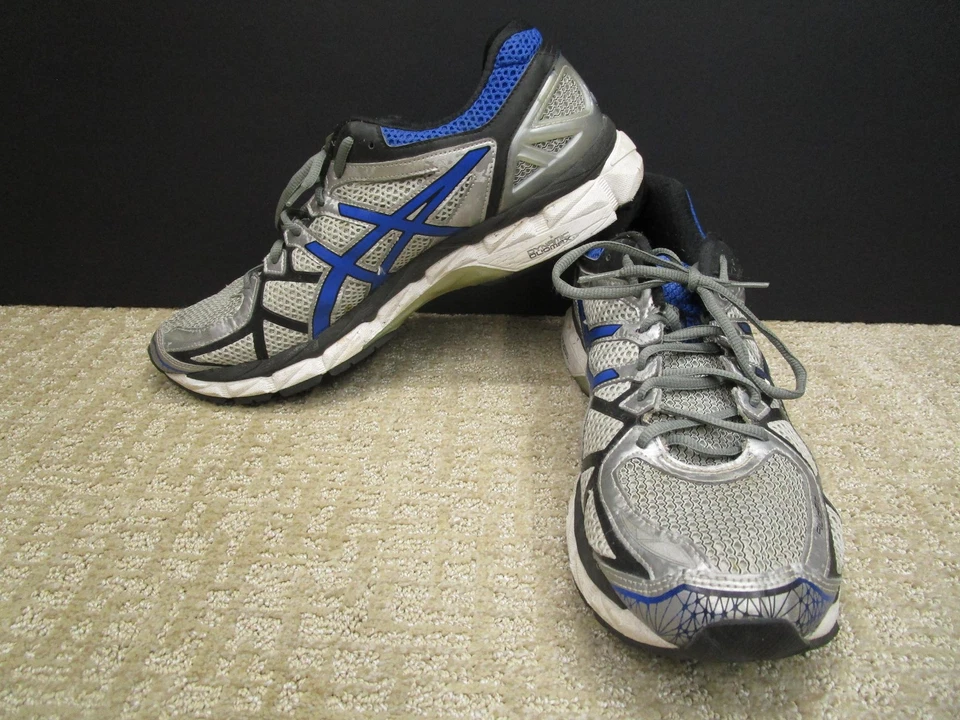 Zapatos para correr ASICS Gel-Kayano 21 para hombre talla 12 gris azul soporte de estabilidad T4H2N Foto 3 de 4