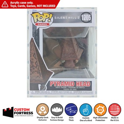 Custom Acrylic Hard Case for Funko Pop Premium Pyramid Head #1205 Box