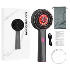 Red Light Electric Hair Brush for Hair Growth Scalp Oil Applicator Massager Comb