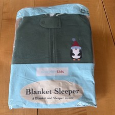 Vintage K-Mart Wonder Kids Blanket Sleeper Footed Pajamas 2T Penguin NOS Green