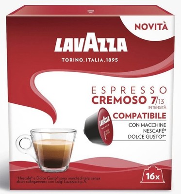 LAVAZZA ESPRESSO CREMOSO Dolce Gusto Compatible Coffee Capsules Pods Box