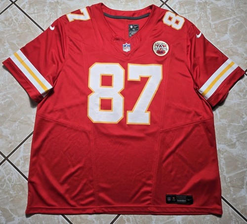 New Nike Kansas City Chiefs Travis Kelce Vapor Fuse Limited NFL Jersey Mens 3XL