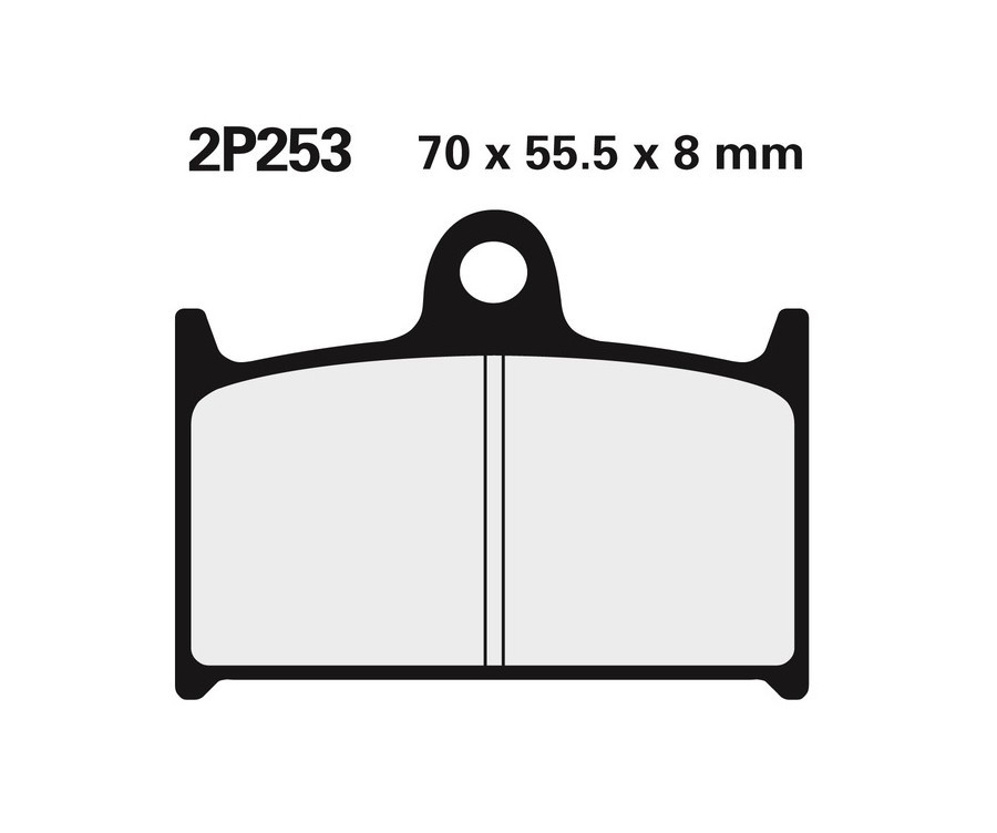 Plaquettes de frein NISSIN route métal fritté 2P-253ST pour stopper le manque de mordant