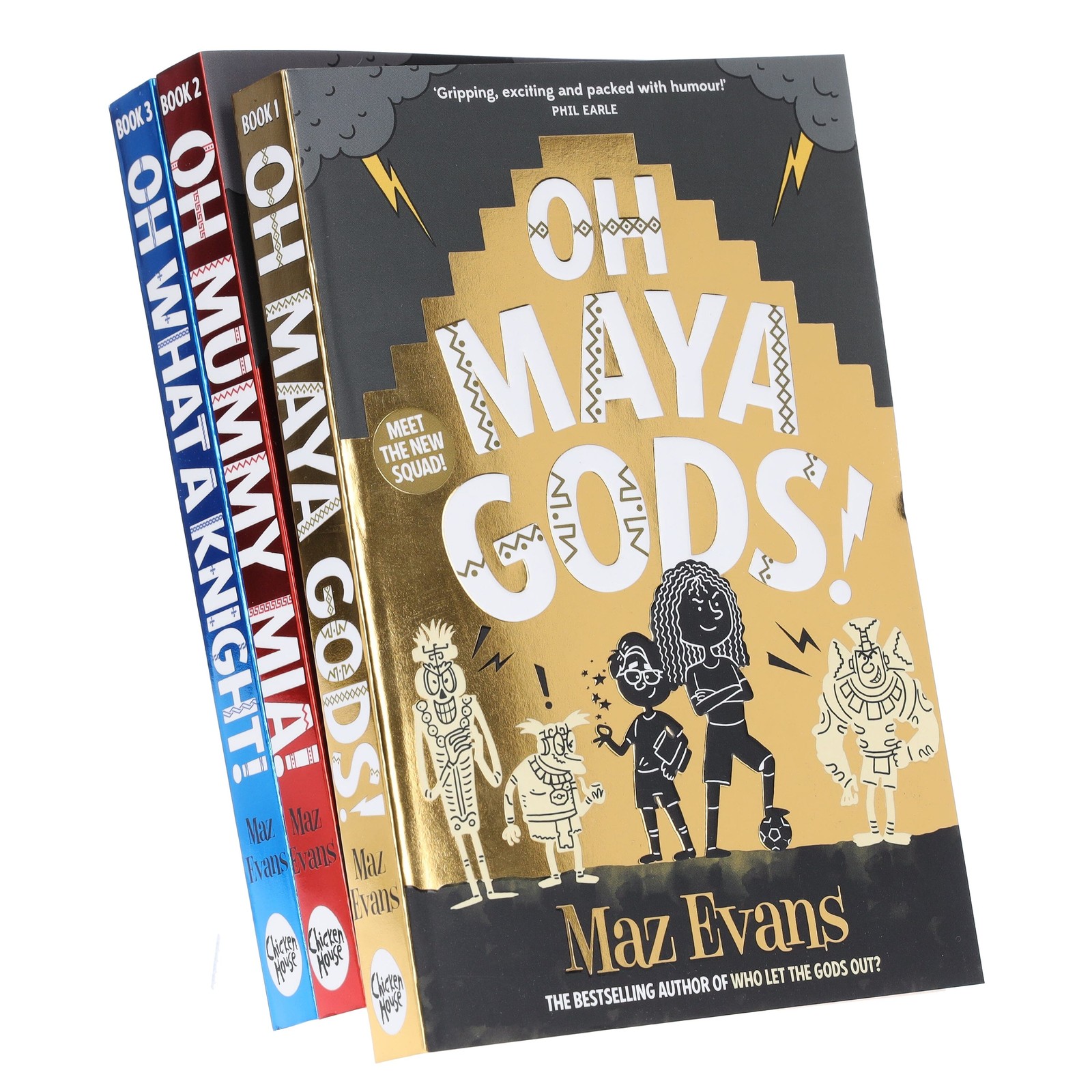 Gods Squad Series by Maz Evans 3 Books Set - Ages 9-11 - Paperback