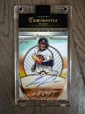 2024 Topps Luminaries Ronald Acuna Auto Autograph 06/25