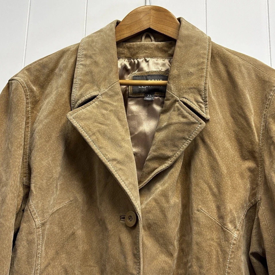 Jaqueta Wilsons Couro Feminina Boho Cowgirl Western Camurça Espanador Tamanho XL Folk - Imagem 2 de 4