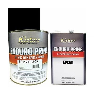 Enduro Prime DTM Epoxy Primer Black EP612 One Gallon with Catalyst EPC611, 1 ...