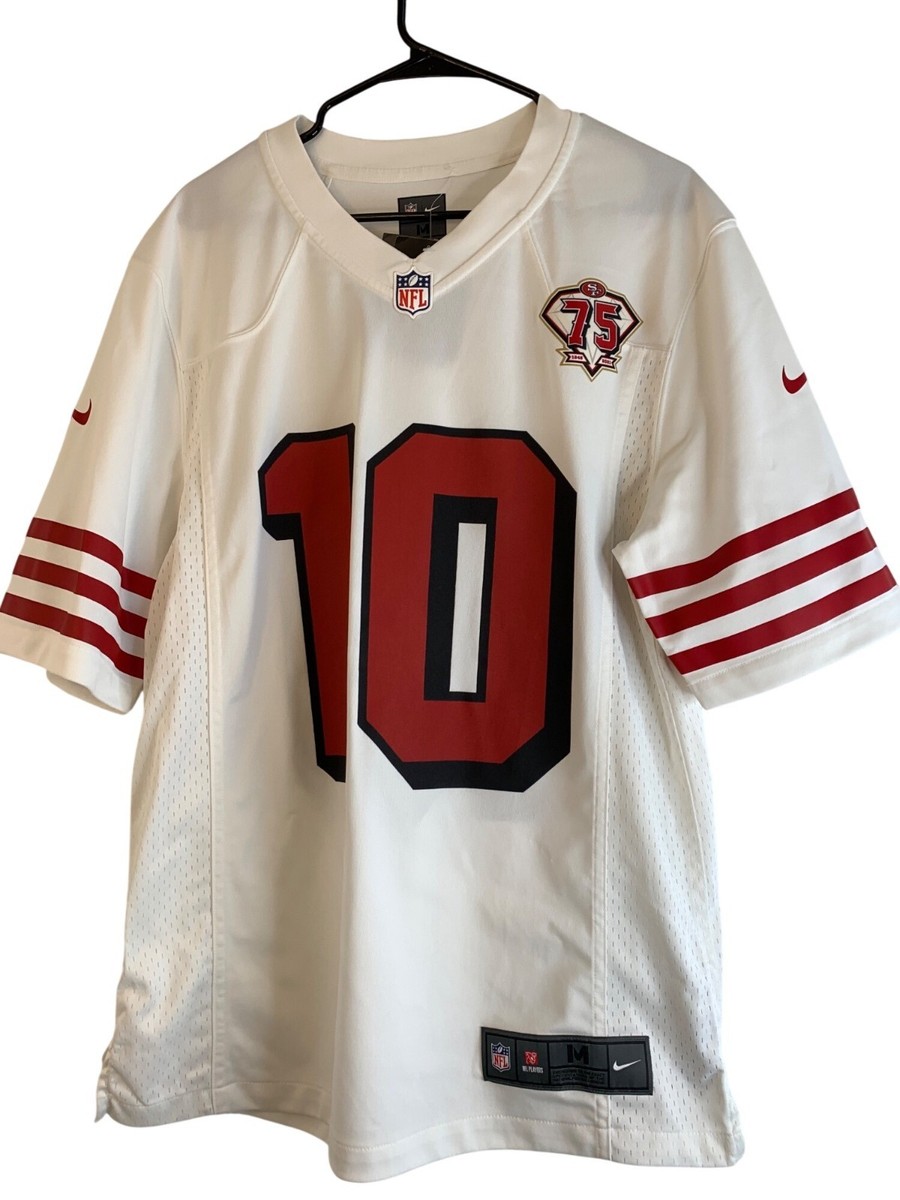 Nike NFL 49ers Garoppolo 75th Anniversary Jersey White/Red Size M