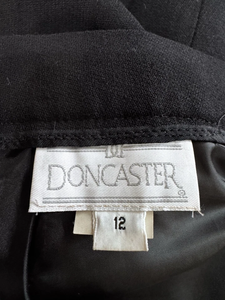 VTG 80 Doncaster Collection Sz12 100%Wool Peplum Flared Skirt USA GrannyMeet Cor - Image 2 of 4