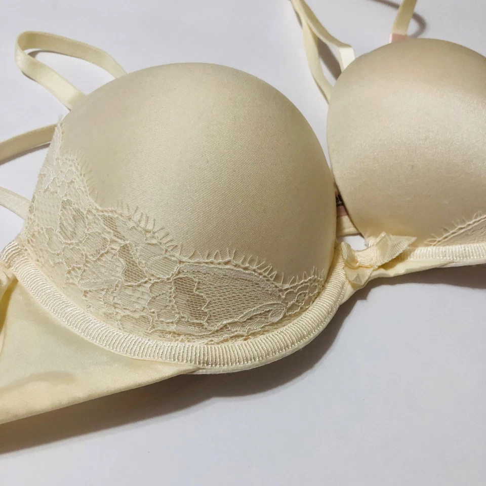 Бюстгальтер Ambrielle 34A цвета слоновой кости пуш-ап на косточках с застежкой сзади - Изображение 2 из 4