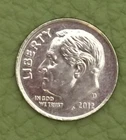 2007 D Dime Roosevelt, actual coin in picture, free shipping.