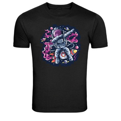 Astronaut Dabbing Space Graphic T Shirt Galaxy Style Tee