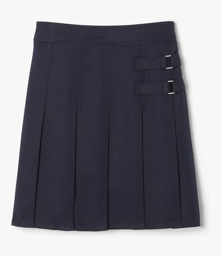 French Toast Junior Girl’s Size 12 Two Tab Scooter Skirt Navy Uniform Pleated L - Picture 10 of 16