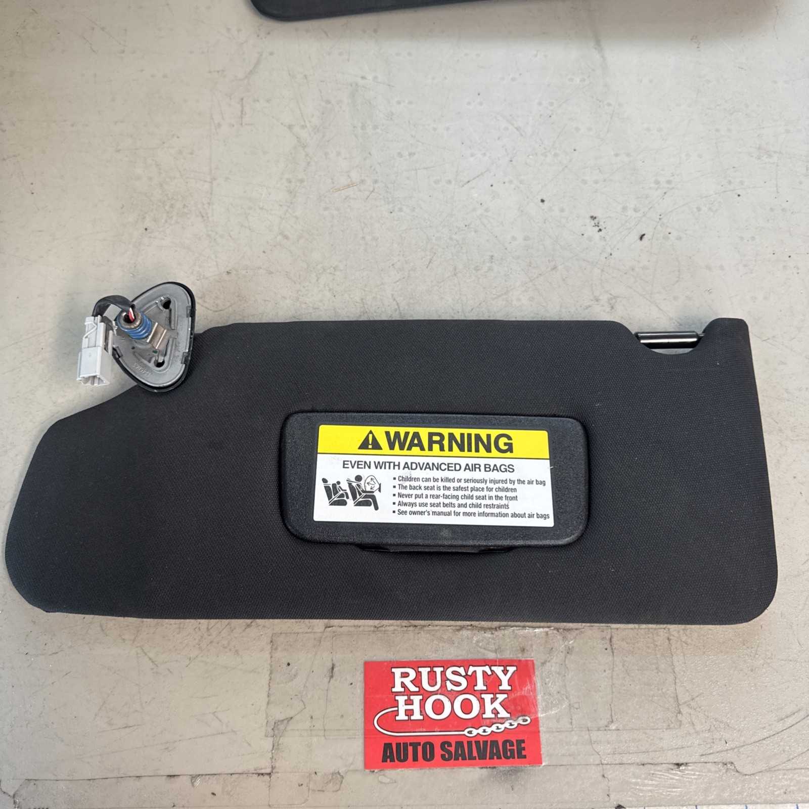 2008 Acura Tl Type S Driver Sun Visor Mirror Left Sunvisor Black 1245063