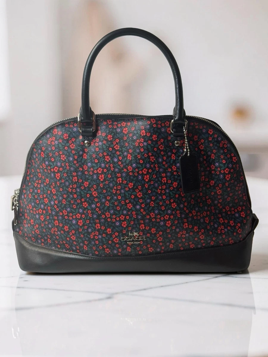 Coach Dome Satchel/Top Handle Bag Floral Bags & Handbags for Women