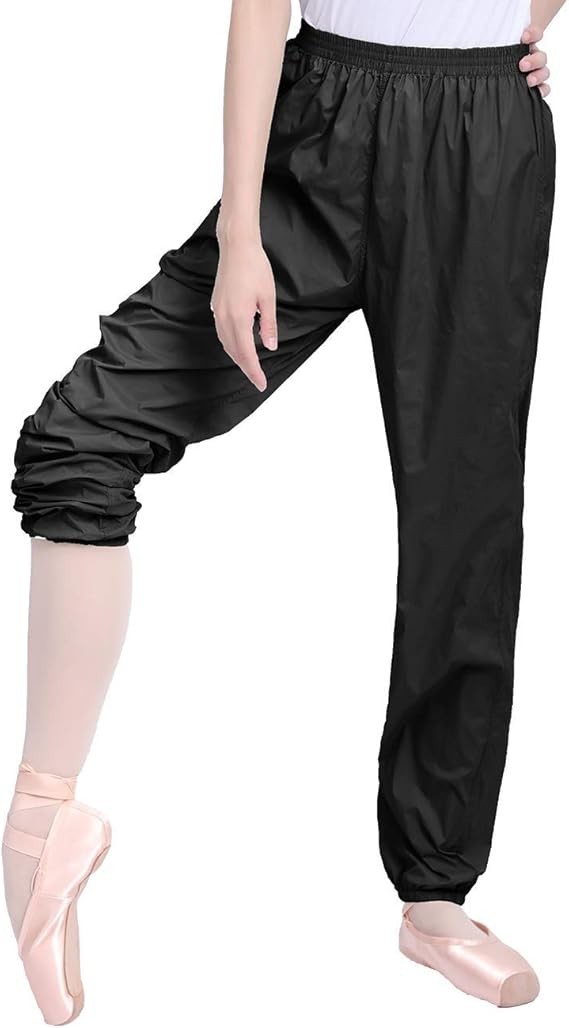 Pantalones Ripstop de Ballet Ligeros de Nailon para Adolescentes Niñas Mujeres Pantalones de Baile PC